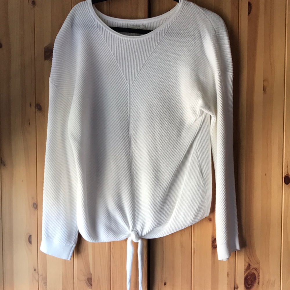 Lucky Brand Tie Front Sweater